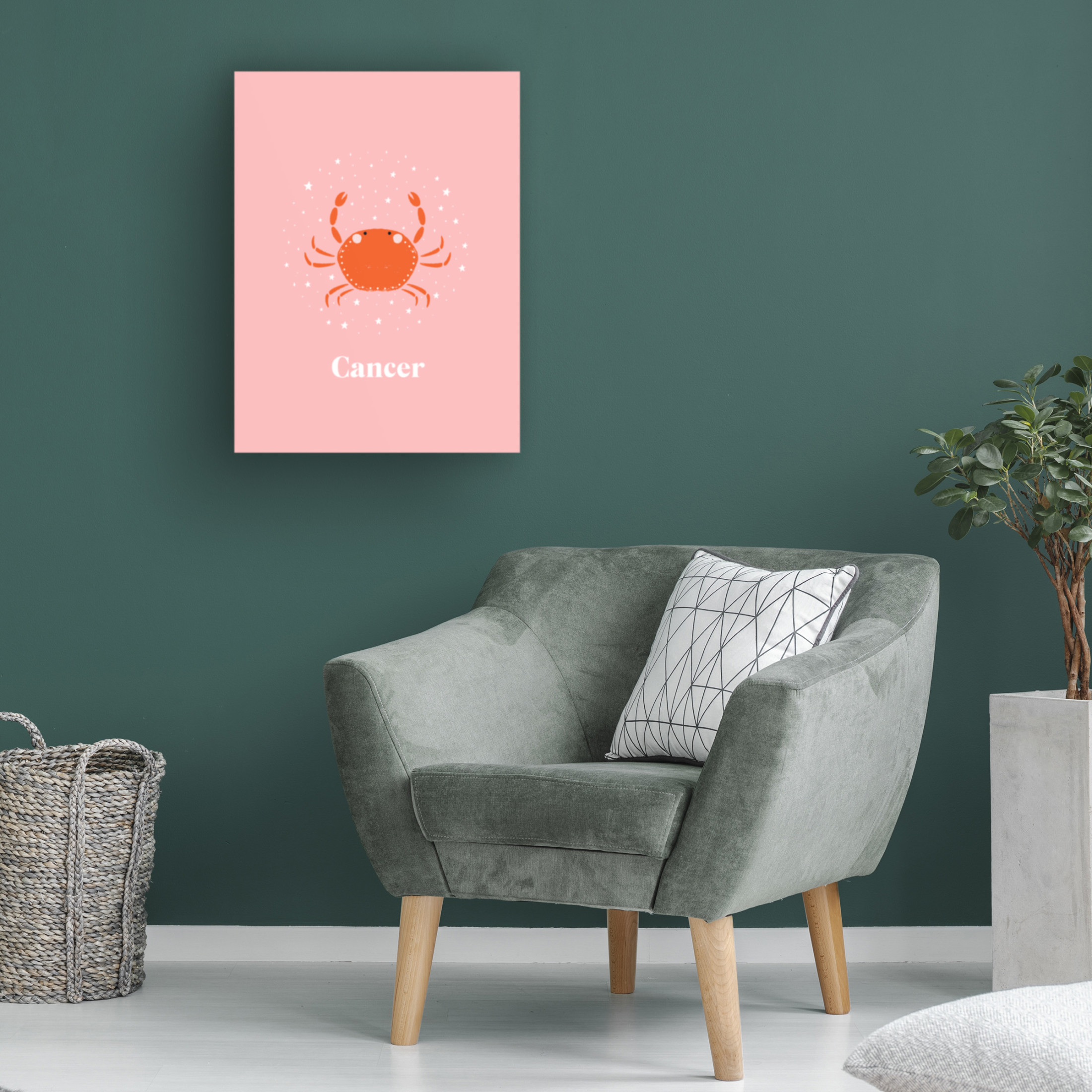 Trademark Fine Art Aislinn Simmonds Cancer Canvas Wall Art