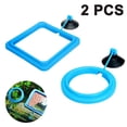 thumbnail image 1 of 2 Pcs Fish Feeding Ring, Fish Safe Floating Food Feeder Circle , with Suction Cup Easy to Install Aquarium,, 1 of 7