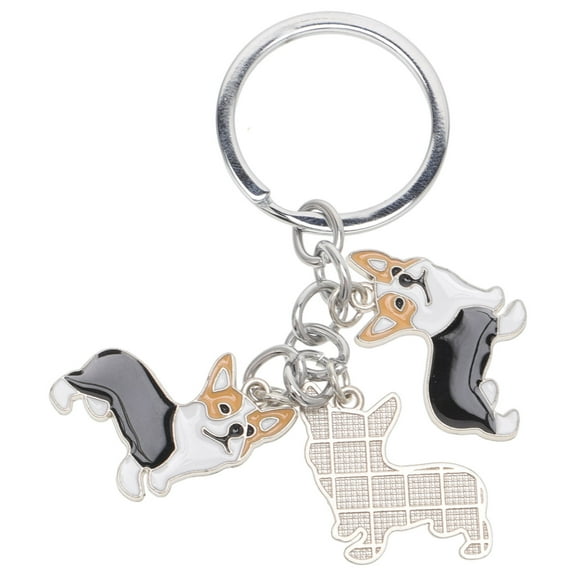 Masteelf Handmade Black Metal Keychain for Hanging Keys Durable Pendant Keyring Gift Accessory