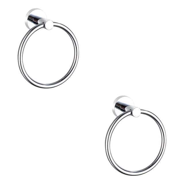 jesticaly Towel Ring Practical Fixing Rings Hanging Rack Exquisite Towels Hangers for Wall Hanger Stand for Home Bathroom Kitchen Use Bright color 2Set