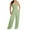 Green, variant on Wdfiry Women Loose Casual Overalls Jumpsuit Pleated Solid Color Wide Leg Daily Overalls with Pockets Romper For Girls