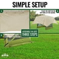 thumbnail image 2 of Hike Crew Gazebo Rain Shelter Tarp, Waterproof, 21 in x 16 in, for 4-Sided Pop up Tent, 2 of 5