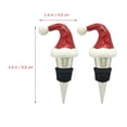 thumbnail image 2 of LOLIPPYY 2Pcs Portable Christmas Wine Stoppers Metal Bottle Sealers with Airtight Design for Wine, 2 of 8