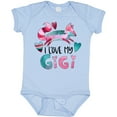 thumbnail image 3 of Inktastic I Love My Gigi Pink and Blue Fox with Hearts Boys or Girls Baby Bodysuit, 3 of 5