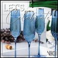 thumbnail image 4 of Vikko Champagne Flutes, 8.5 Ounce Toasting Champagne Flute, Blue with Gold Crystal Clear Champagne Glasses, 4 Elegant Sparkling Wine Glasses, 4 of 7