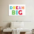 thumbnail image 2 of Elephant Stock Dream Wall Art - Horizontal Canvas Wall Art - Living Room Wall Decor - Inspirational And Typography Canvas - White And Red Decor By Daniela Santiago - 36" x 24", 2 of 4