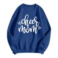 thumbnail image 4 of XIAOCHA Womens Cheer Mom Letter Graphic Sweatshirt Oversized Long Sleeve Crew Neck Pullover Soft Casual Sweatshirts, 4 of 4