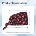 thumbnail image 4 of Yiaed American Stars1 Print Turban Hat for Women Men Comfortable Adjustable Cleaning Working Cap with Sweatband, 4 of 4