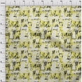 thumbnail image 4 of oneOone Viscose Chiffon Light Yellow Fabric Abstracts Dress Material Fabric Print Fabric By The Yard 42 Inch Wide, 4 of 6