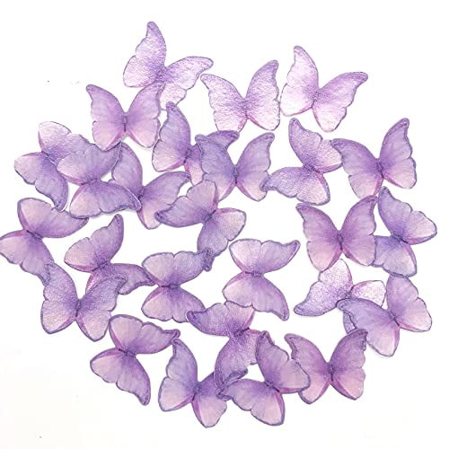 Pre-cut Edible Wafer Paper Butterfly- Lavender