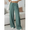 thumbnail image 3 of PRETTYGARDEN Womens Palazzo Pants Summer Fashion High Waisted Wide Leg Drawstring Flowy Beach Trousers with Pockets, 3 of 10
