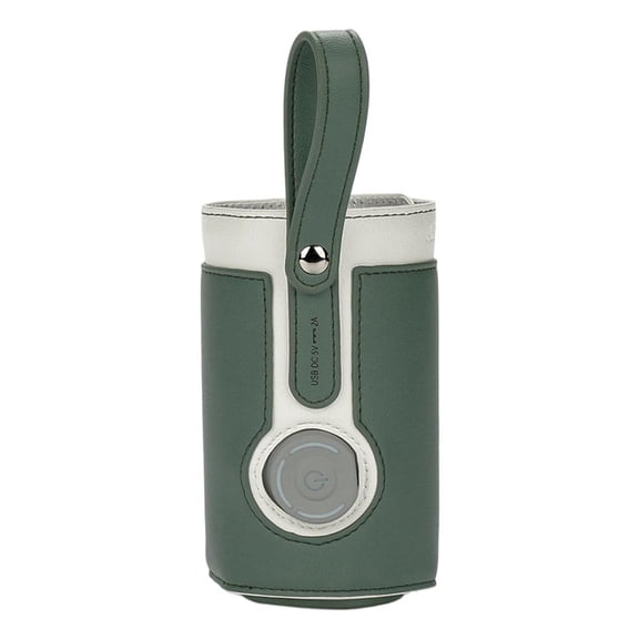 LeeQinersw Smart Baby Bottle Warmer 3 Temperature Thermostat Constant Heating USB Baby Bottle Cooler Milk Warmer for Walk Home Shopping Infant Newborn green