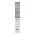 thumbnail image 2 of Nmkwnr 4 Drawer 3 Shelf Storage Cabinet for Home, Bathroom, White, 2 of 7