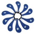 thumbnail image 1 of CUBIERTA DE 10 PCS CUBIERTA DE CABEZA DE HIERRO DE CON NÚMERO DE NEOPRENO CLUB DE CON Cremallera de Neopreno Irons Covers Royal Blue, 1 of 7