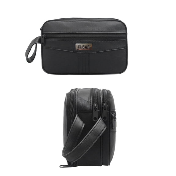 Kcolen Multifunctional Men's Casual Tote Handbag with Secure Zipper and Card Organizer for Everyday