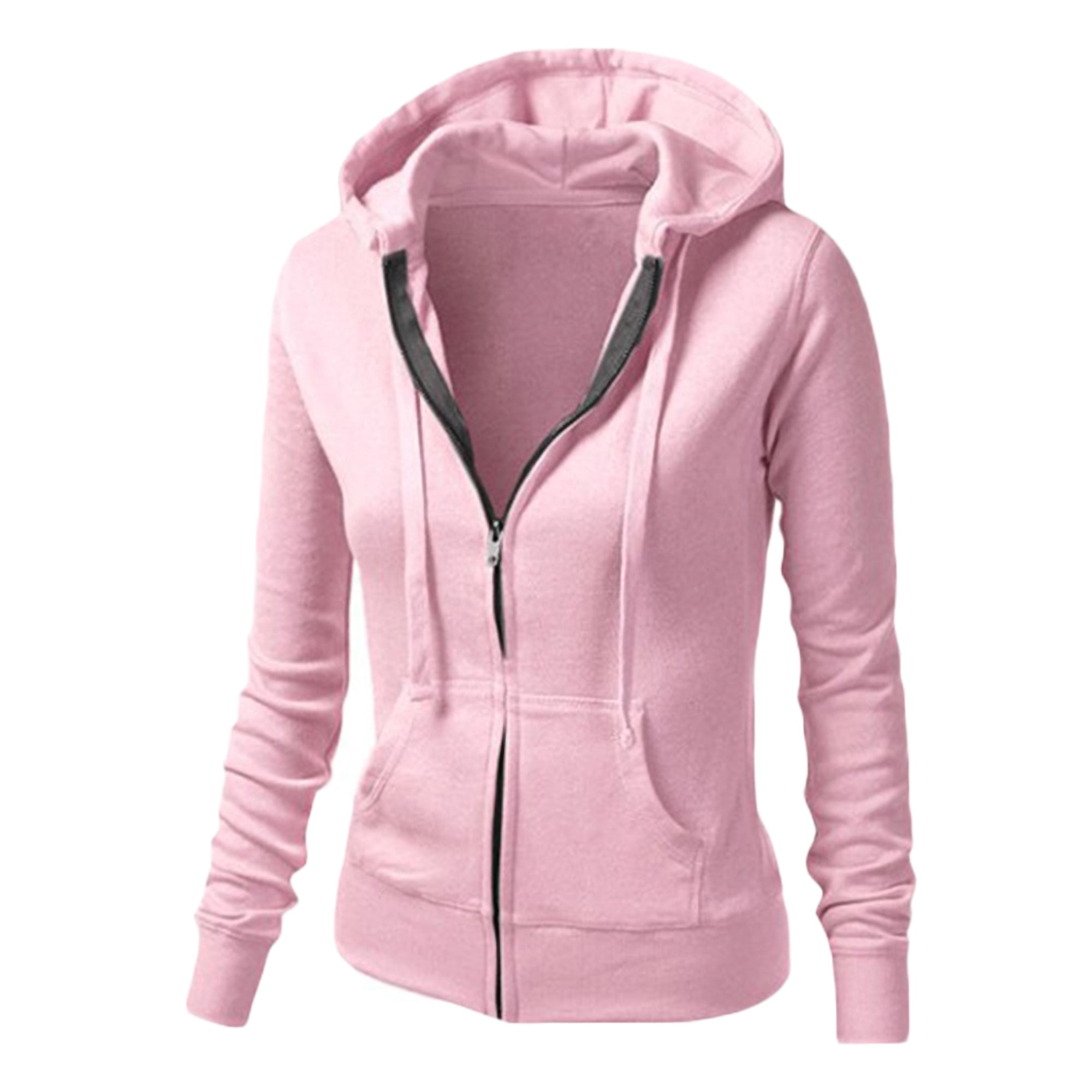 HIMONE Women Casual Zip Up Hoodie Lightweight Sweatshirt Hoodies