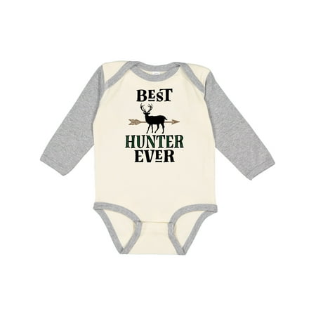 

Inktastic Best Hunter Ever Deer Hunting Archery Boys or Girls Long Sleeve Baby Bodysuit