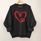 thumbnail image 3 of Camiseta de Moda de Cuello Redondo Casual de Manga Larga de las Mujeres, Camisetas de Manga Larga de las Mujeres con Patrón de Puntos de Polka Y Poliéster Suave, Sudadera Ligera Y Acogedora para el I, 3 of 3