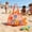 Orange, variant on Large Capacity Mesh Beach Toy Storage Bag 26.38x15.75x4.72 Inch, 8.5Gal Sand Toy Tote with Drawstring for Shovels Outdoor, Orange