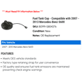 thumbnail image 2 of Fuel Tank Cap - Compatible with 2007 - 2013 Mercedes-Benz S600 2008 2009 2010 2011 2012, 2 of 2
