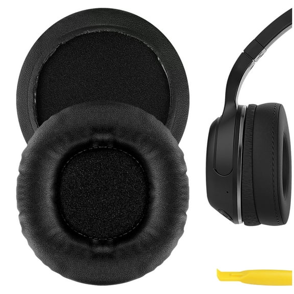 Geekria QuickFit Replacement Ear Pads for Skullcandy Hesh, Hesh 2, Hesh 2 Wireless Headphones Ear Cushions (Black)