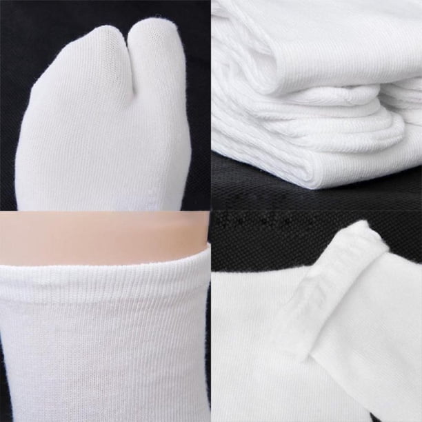6 Paires Chaussettes Tabi Fendues Orteils - Coton Japonais Homme Femme