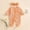Orange, variant on YHAJDS Unisex Baby Boy Girl Rompers Long Sleeve Footed Jumpsuit Solid Newborn Infants Bodysuit