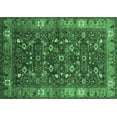 thumbnail image 1 of Ahgly Company Indoor Rectangle Oriental Emerald Green Industrial Area Rugs, 7' x 10', 1 of 4