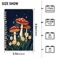 thumbnail image 3 of joogoo A5 Spiral Journal Notebook Mushroom Floral Night College Ruled Notebooks 8.3" x 5.7" 2 PCs, 3 of 8