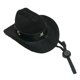thumbnail image 2 of Sombrero de vaquero para perro, festival, vacaciones, sombrero de vaquero para perro, sombrero para perro y gato ajustable Negro, 2 of 9