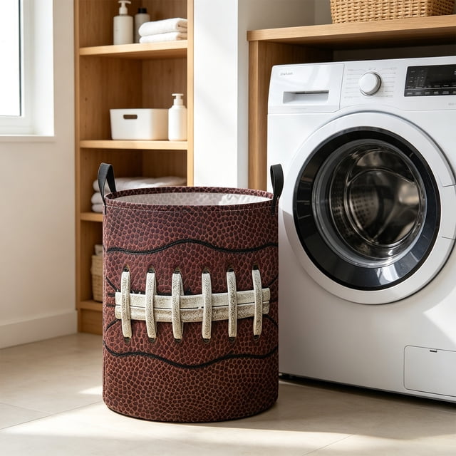 EQWLJWE Bacs de Rangement, Organisateur de Sacs de Rangement, Panier de Rangement Rond avec Imprimé Sphérique et Panier à Linge Cylindrique pour Usage Domestique