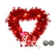 thumbnail image 2 of Guirnalda Decorativa En Forma de Corazón para San Valentín, 32 Cm, Iluminada, de Plástico Rojo, Resistente Al Agua y Al Sol | Suministros para Bodas, Compromisos, Aniversarios, Fiestas, Interiores y, 2 of 6