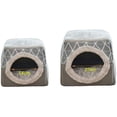 thumbnail image 4 of Cat Cave House Bed Pet Nest Saco de dormir 2 en 1 Plegable Cuddly oso de fresa Electrónica, 4 of 5