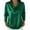 Green, variant on Women's Elegant Cowl Neck Satin Blouse Long Sleeve Ruched Front Draped Office Work Shirt Silk Top
