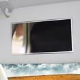 thumbnail image 4 of Stainless Steel Car Makeup Mirror with Strong Adhesive for Visor Decorative Use Silver, 4 of 9