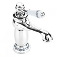 thumbnail image 4 of LHCER Floral Pattern Single Handle Mixer Tap Cold/Hot Water Faucet for Bathroom Basin Sink,Water Faucet, Kitchen Sink Water Tap, 4 of 8