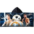 thumbnail image 2 of STAR WARS Hooded Bath Towels Wrap in Black, 2 of 5