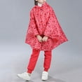 thumbnail image 4 of Odeerbi Rain Coats Kids Rain Jacket Waterproof Girls Boys Rain Cape Kid Hooded Jacket Hooded Bats, 4 of 8