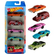 Hot Wheels Cars, 5-Pack of Die-Cast Toy Cars or Trucks in 1:64 Scale (Styles May Vary)