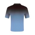 thumbnail image 6 of ZVNAΖH Mens Ombre Print Shirt, Short Sleeve Button Down Lapel Collar Mesh Sport Top, S-3XL, 6 of 6