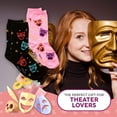 thumbnail image 2 of Foozys Women’s Crew Socks | Cute Fun Designs Fashion Novelty Socks | 2 Pairs (Theatre Masks), 2 of 5