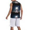thumbnail image 2 of Xecao Peggy's Cove Lighthouse print basketball shirt for both men and women, a unisex basketball jersey perfect for theme parties-XX-Large, 2 of 6