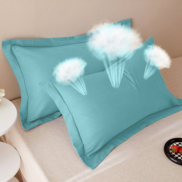 Pillowcase Set,Microfiber Pillowcases,Standard Size,Breathable,Soft Cozy,Pillowcase Case Covers,Super Soft,For Home/Travel,Extra Deep,PENDANE,Sky Blue
