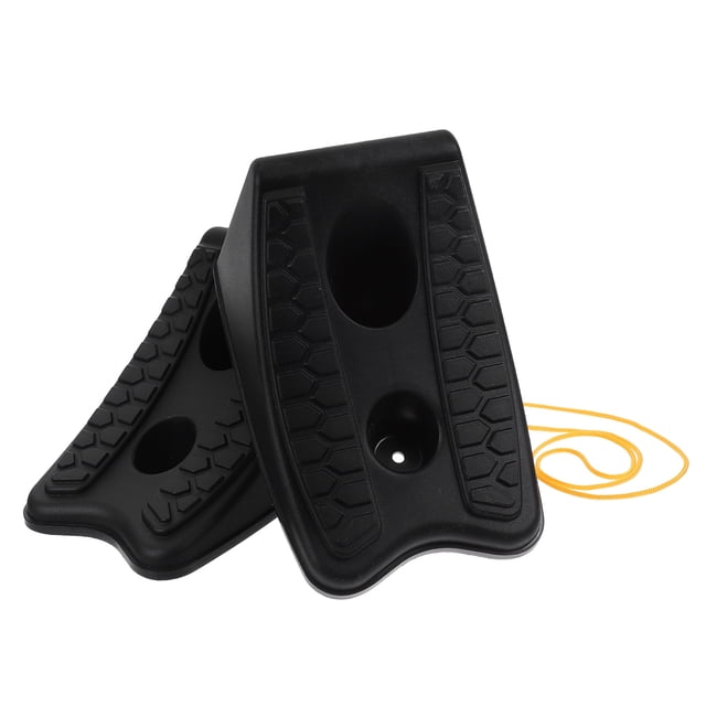 Miangastore 2 Pcs Cales de Roue de Voiture Tampons Stabilisateurs de Roue de Véhicule Bloc de Remorque Rampes de Voiture Cales de Roue
