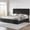 Black, variant on GOGRANT Upholstered Bed Frame with Adjustable Headboard and 4 Storage Drawers, Full Size