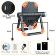 thumbnail image 7 of FiveBox Magnetic Rechargeable LED Work Light, 2500LM Ultra-Light Bright Foldable Portable Flood Light with 360° Rotation Stand, 5 Modes Flashlight Spotlight for Car Repairing Camping Emergency,Orange, 7 of 7
