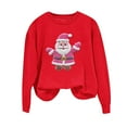 thumbnail image 2 of Craaazy Santa Christmas Graphic Sweatshirt Long Sleeve Xmas Pullover Shirt Gifts, 2 of 6