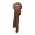 thumbnail image 5 of Men's And Women's Fashion Casual Autumn And Winter Outdoor Solid Color Knitted Wool Hollow Length Shawl Bib Scarf Winter Hots Casual Scarfs for Women Oriental Scarf Head Wrap Mens Stretchy Scarves, 5 of 8