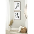 thumbnail image 7 of Kate and Laurel Sylvie Beaded Woman Face Art and Face Line Art Vintage Framed Canvas Wall Art Set by Viola Kreczmer, 2 Piece Set 18x24 Gold, Minimal Brushstroke Face Drawing Art for Wall, 7 of 7