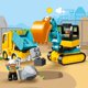 thumbnail image 3 of LEGO Juguete de construcción Duplo® Construction 10931 Camión y Excavadora con Orugas (20 Piezas), 3 of 7